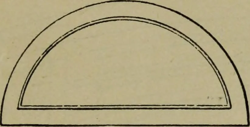 An illustration from Universal design book : containing official list prices of sash, doors and blinds ... official list prices of head, corner and base blocks ... official moulding book ... official list: window glass .., 1908, leaf 34