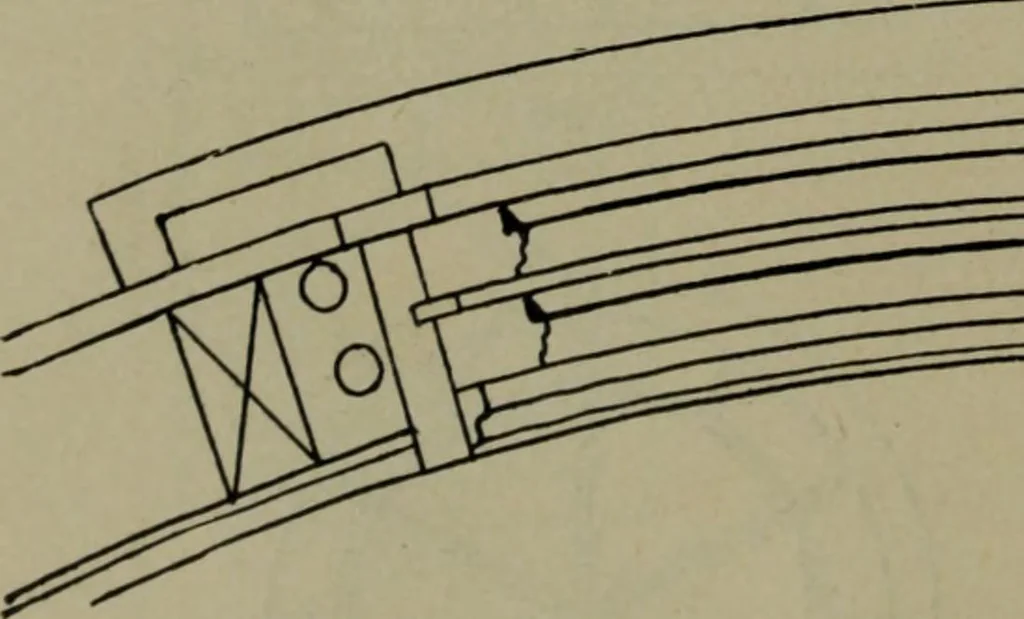 An illustration from Universal design book : containing official list prices of sash, doors and blinds ... official list prices of head, corner and base blocks ... official moulding book ... official list: window glass .., 1908, leaf 35