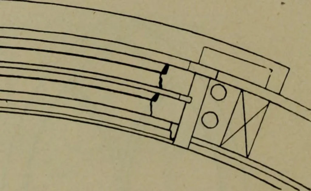 An illustration from Universal design book : containing official list prices of sash, doors and blinds ... official list prices of head, corner and base blocks ... official moulding book ... official list: window glass .., 1908, leaf 35