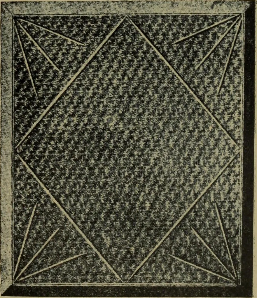 An illustration from Universal design book : containing official list prices of sash, doors and blinds ... official list prices of head, corner and base blocks ... official moulding book ... official list: window glass .., 1908, leaf 368