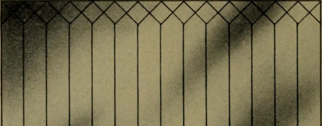 An illustration from Universal design book : containing official list prices of sash, doors and blinds ... official list prices of head, corner and base blocks ... official moulding book ... official list: window glass .., 1908, leaf 377