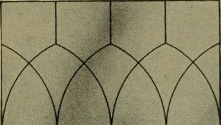 An illustration from Universal design book : containing official list prices of sash, doors and blinds ... official list prices of head, corner and base blocks ... official moulding book ... official list: window glass .., 1908, leaf 378