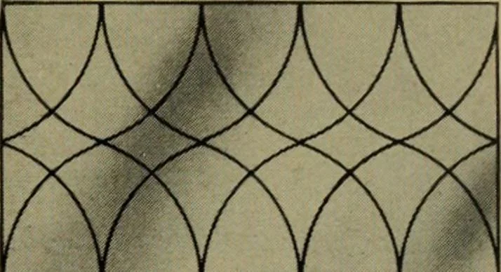 An illustration from Universal design book : containing official list prices of sash, doors and blinds ... official list prices of head, corner and base blocks ... official moulding book ... official list: window glass .., 1908, leaf 380