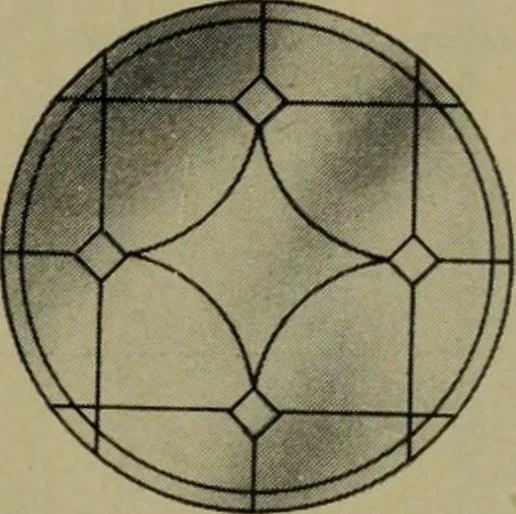 An illustration from Universal design book : containing official list prices of sash, doors and blinds ... official list prices of head, corner and base blocks ... official moulding book ... official list: window glass .., 1908, leaf 380