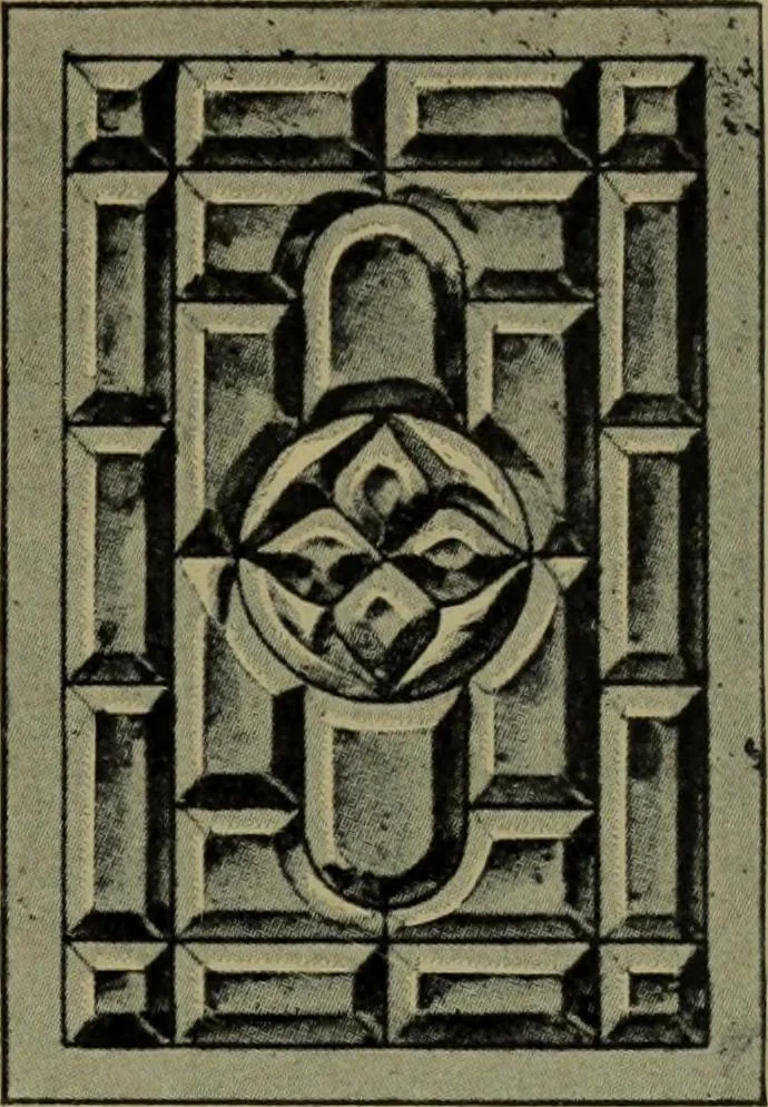 An illustration from Universal design book : containing official list prices of sash, doors and blinds ... official list prices of head, corner and base blocks ... official moulding book ... official list: window glass .., 1908, leaf 384