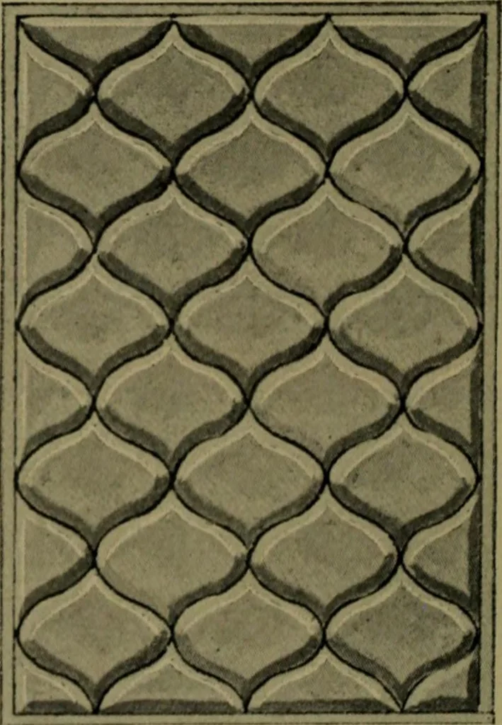 An illustration from Universal design book : containing official list prices of sash, doors and blinds ... official list prices of head, corner and base blocks ... official moulding book ... official list: window glass .., 1908, leaf 387