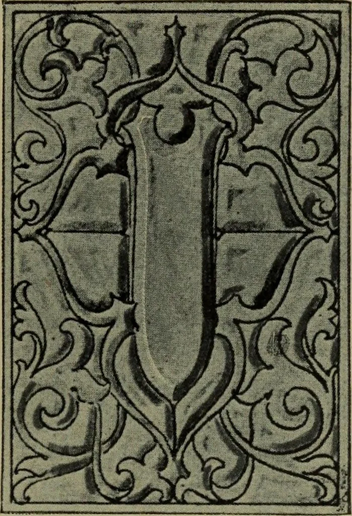 An illustration from Universal design book : containing official list prices of sash, doors and blinds ... official list prices of head, corner and base blocks ... official moulding book ... official list: window glass .., 1908, leaf 388