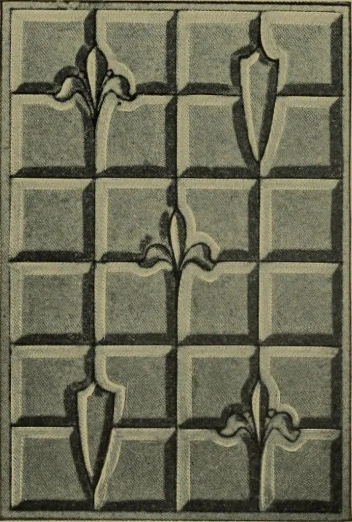 An illustration from Universal design book : containing official list prices of sash, doors and blinds ... official list prices of head, corner and base blocks ... official moulding book ... official list: window glass .., 1908, leaf 388