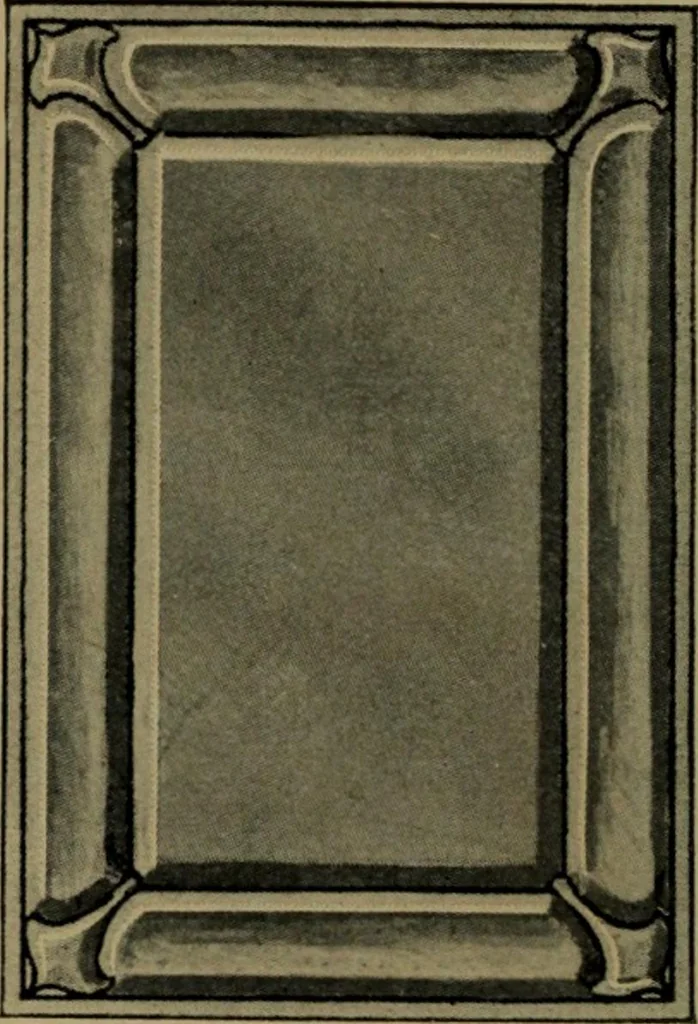 An illustration from Universal design book : containing official list prices of sash, doors and blinds ... official list prices of head, corner and base blocks ... official moulding book ... official list: window glass .., 1908, leaf 389
