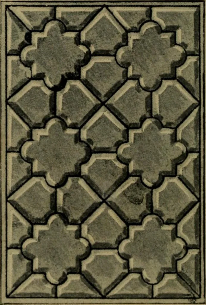 An illustration from Universal design book : containing official list prices of sash, doors and blinds ... official list prices of head, corner and base blocks ... official moulding book ... official list: window glass .., 1908, leaf 389