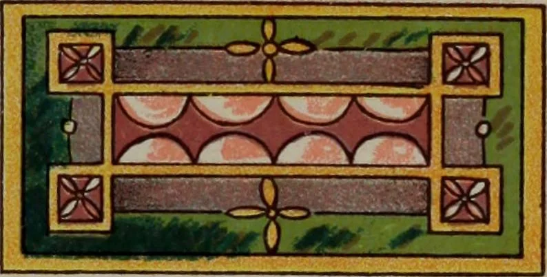 An illustration from Universal design book : containing official list prices of sash, doors and blinds ... official list prices of head, corner and base blocks ... official moulding book ... official list: window glass .., 1908, leaf 392