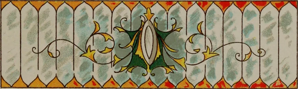 An illustration from Universal design book : containing official list prices of sash, doors and blinds ... official list prices of head, corner and base blocks ... official moulding book ... official list: window glass .., 1908, leaf 394