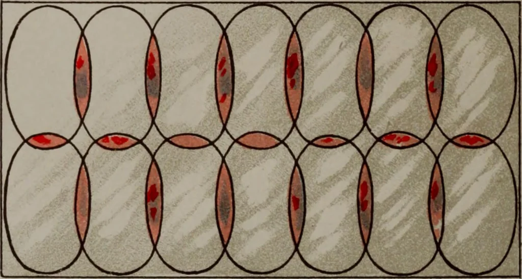 An illustration from Universal design book : containing official list prices of sash, doors and blinds ... official list prices of head, corner and base blocks ... official moulding book ... official list: window glass .., 1908, leaf 395
