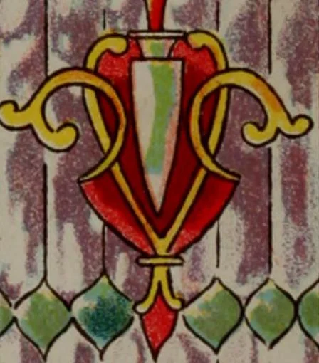 An illustration from Universal design book : containing official list prices of sash, doors and blinds ... official list prices of head, corner and base blocks ... official moulding book ... official list: window glass .., 1908, leaf 397