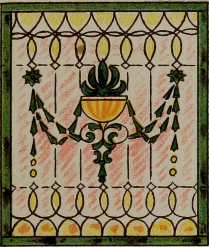 An illustration from Universal design book : containing official list prices of sash, doors and blinds ... official list prices of head, corner and base blocks ... official moulding book ... official list: window glass .., 1908, leaf 398