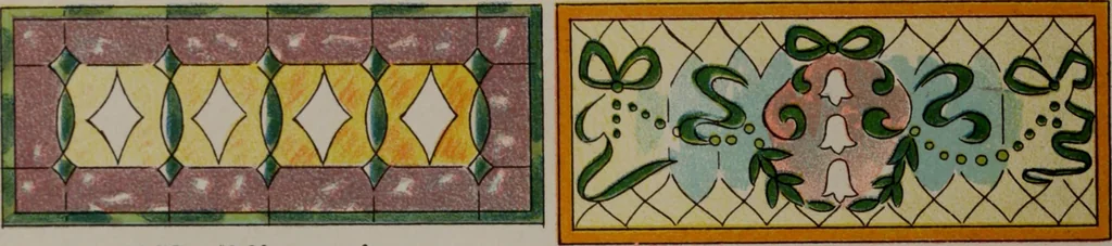An illustration from Universal design book : containing official list prices of sash, doors and blinds ... official list prices of head, corner and base blocks ... official moulding book ... official list: window glass .., 1908, leaf 399