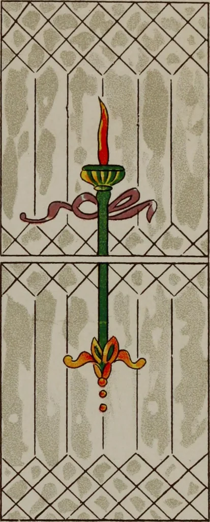 An illustration from Universal design book : containing official list prices of sash, doors and blinds ... official list prices of head, corner and base blocks ... official moulding book ... official list: window glass .., 1908, leaf 400
