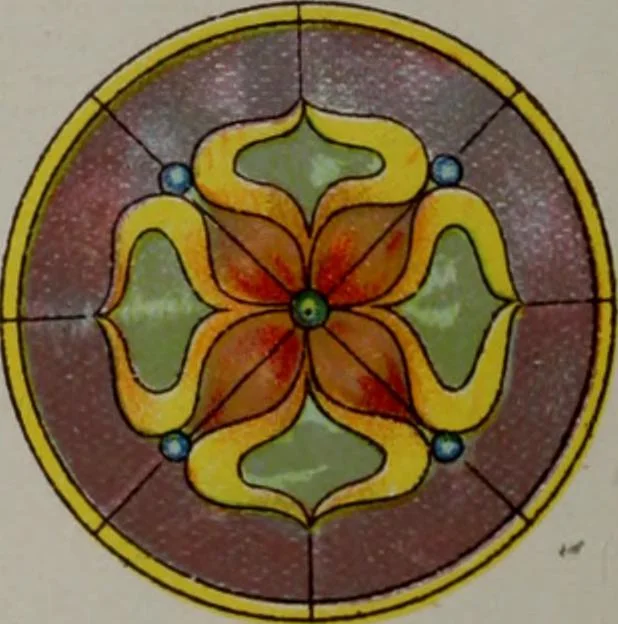 An illustration from Universal design book : containing official list prices of sash, doors and blinds ... official list prices of head, corner and base blocks ... official moulding book ... official list: window glass .., 1908, leaf 407