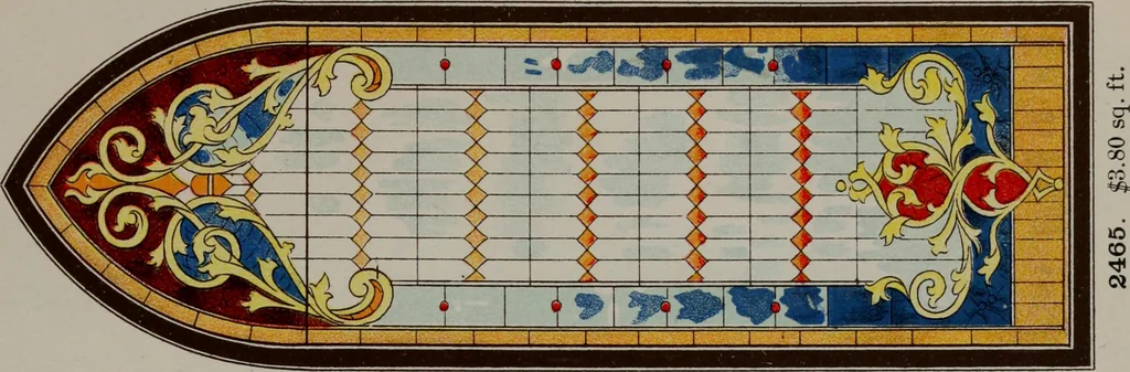 An illustration from Universal design book : containing official list prices of sash, doors and blinds ... official list prices of head, corner and base blocks ... official moulding book ... official list: window glass .., 1908, leaf 412