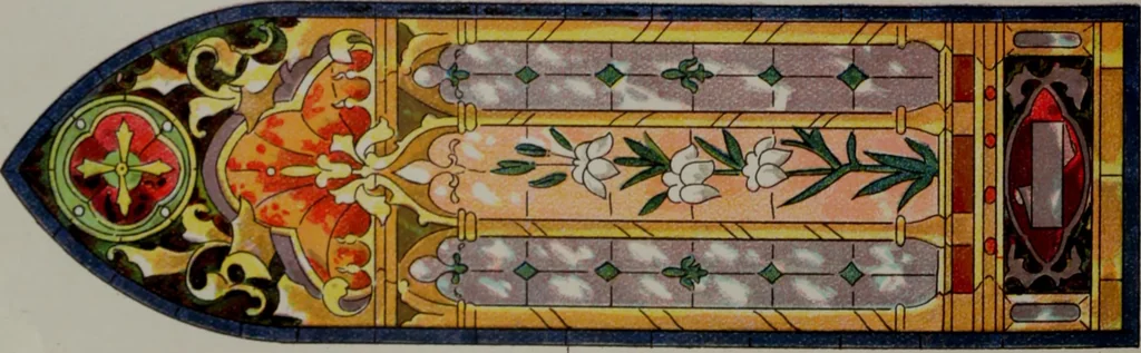 An illustration from Universal design book : containing official list prices of sash, doors and blinds ... official list prices of head, corner and base blocks ... official moulding book ... official list: window glass .., 1908, leaf 413