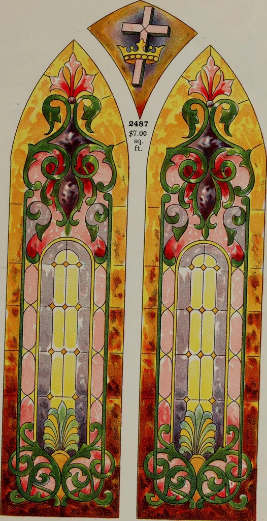 An illustration from Universal design book : containing official list prices of sash, doors and blinds ... official list prices of head, corner and base blocks ... official moulding book ... official list: window glass .., 1908, leaf 416