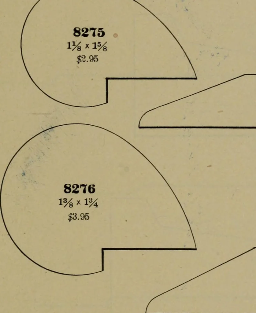 An illustration from Universal design book : containing official list prices of sash, doors and blinds ... official list prices of head, corner and base blocks ... official moulding book ... official list: window glass .., 1908, leaf 440