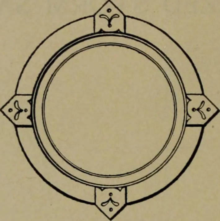 An illustration from Universal design book : containing official list prices of sash, doors and blinds ... official list prices of head, corner and base blocks ... official moulding book ... official list: window glass .., 1908, leaf 45