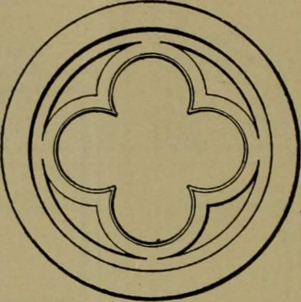 An illustration from Universal design book : containing official list prices of sash, doors and blinds ... official list prices of head, corner and base blocks ... official moulding book ... official list: window glass .., 1908, leaf 45