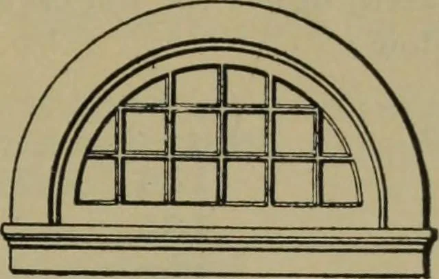 An illustration from Universal design book : containing official list prices of sash, doors and blinds ... official list prices of head, corner and base blocks ... official moulding book ... official list: window glass .., 1908, leaf 46