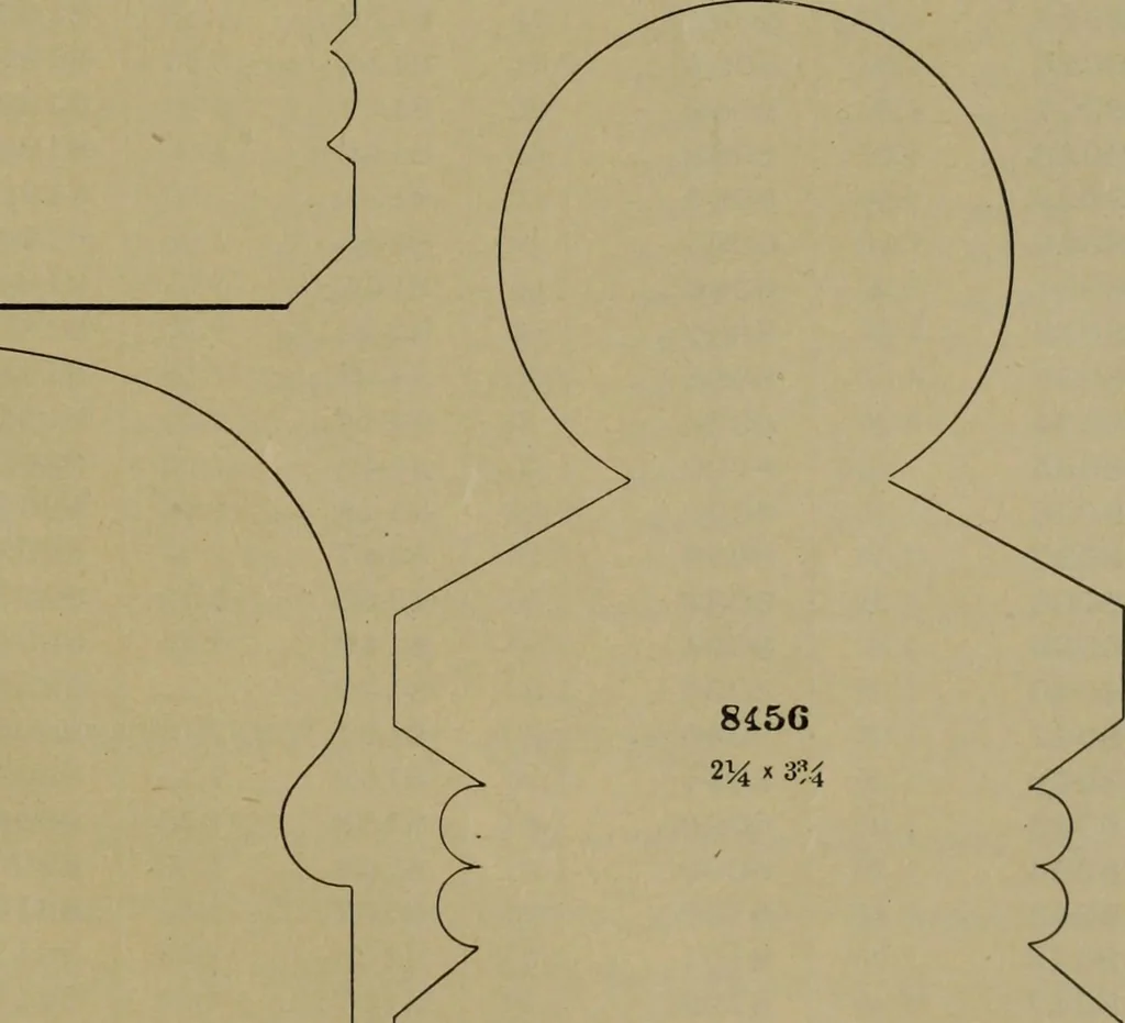 An illustration from Universal design book : containing official list prices of sash, doors and blinds ... official list prices of head, corner and base blocks ... official moulding book ... official list: window glass .., 1908, leaf 466