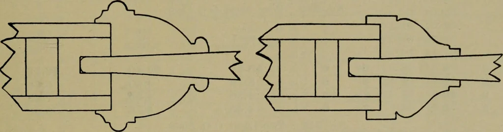 An illustration from Universal design book : containing official list prices of sash, doors and blinds ... official list prices of head, corner and base blocks ... official moulding book ... official list: window glass .., 1908, leaf 52