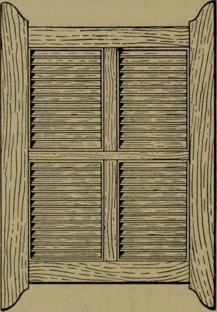 An illustration from Universal design book : containing official list prices of sash, doors and blinds ... official list prices of head, corner and base blocks ... official moulding book ... official list: window glass .., 1908, leaf 61