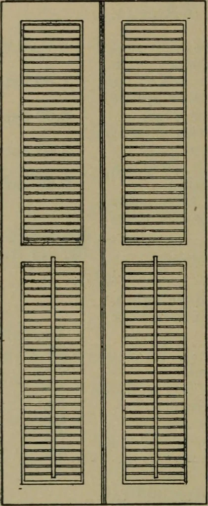 An illustration from Universal design book : containing official list prices of sash, doors and blinds ... official list prices of head, corner and base blocks ... official moulding book ... official list: window glass .., 1908, leaf 65