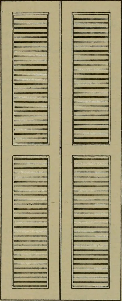 An illustration from Universal design book : containing official list prices of sash, doors and blinds ... official list prices of head, corner and base blocks ... official moulding book ... official list: window glass .., 1908, leaf 66