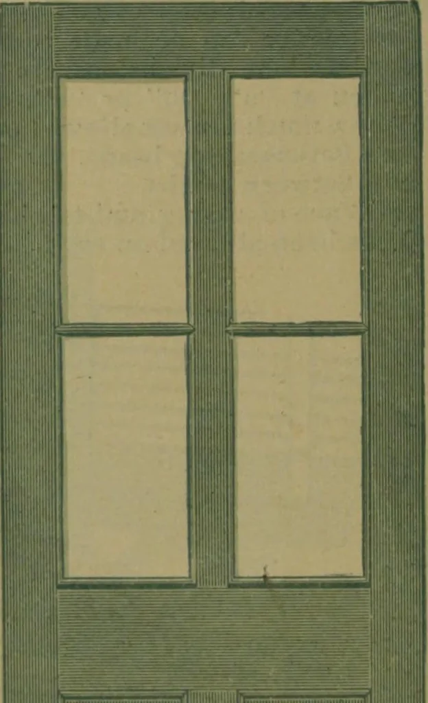 An illustration from Universal design book : containing official list prices of sash, doors and blinds ... official list prices of head, corner and base blocks ... official moulding book ... official list: window glass .., 1908, leaf 75