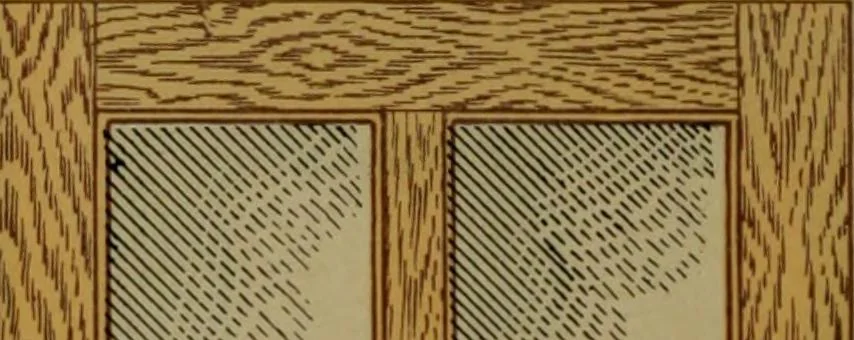 An illustration from Universal design book : containing official list prices of sash, doors and blinds ... official list prices of head, corner and base blocks ... official moulding book ... official list: window glass .., 1908, leaf 77