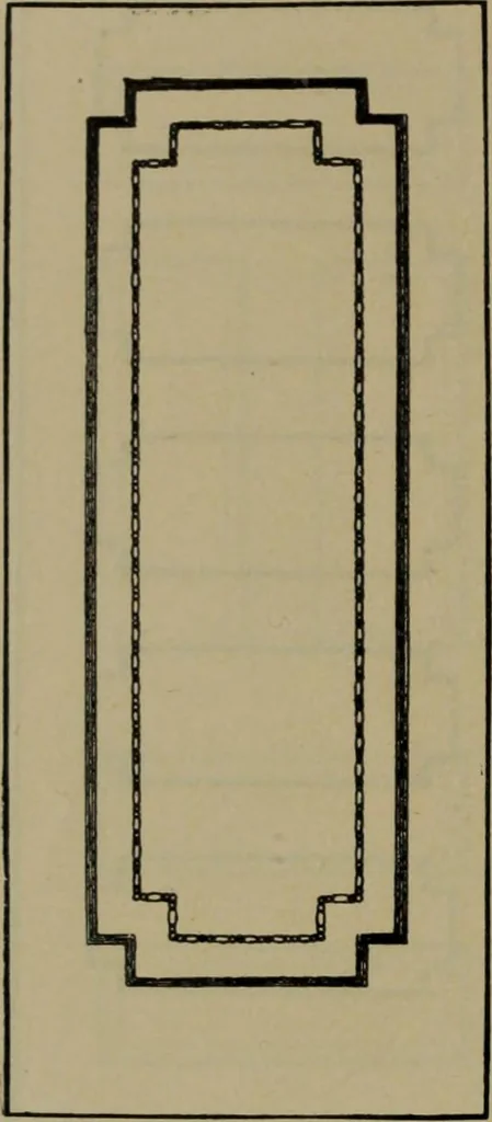 An illustration from Universal design book : containing official list prices of sash, doors and blinds ... official list prices of head, corner and base blocks ... official moulding book ... official list: window glass .., 1908, leaf 81