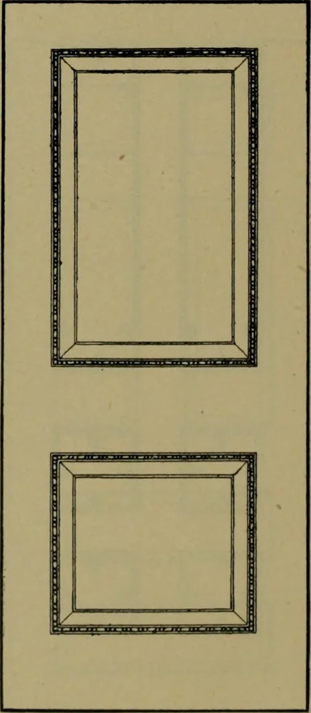 An illustration from Universal design book : containing official list prices of sash, doors and blinds ... official list prices of head, corner and base blocks ... official moulding book ... official list: window glass .., 1908, leaf 81