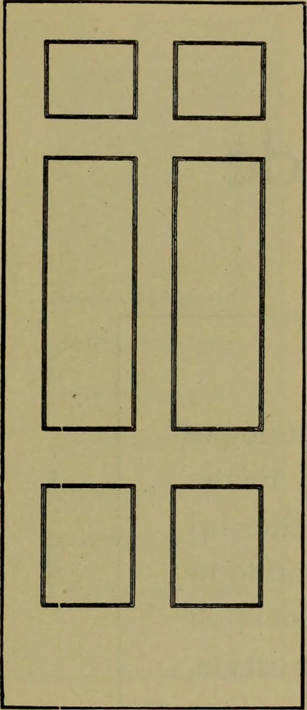 An illustration from Universal design book : containing official list prices of sash, doors and blinds ... official list prices of head, corner and base blocks ... official moulding book ... official list: window glass .., 1908, leaf 82