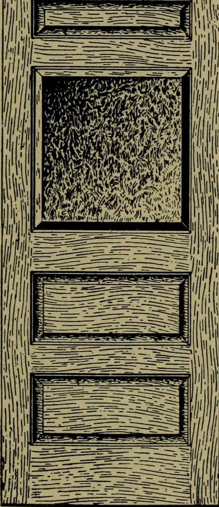 An illustration from Universal design book : containing official list prices of sash, doors and blinds ... official list prices of head, corner and base blocks ... official moulding book ... official list: window glass .., 1908, leaf 84