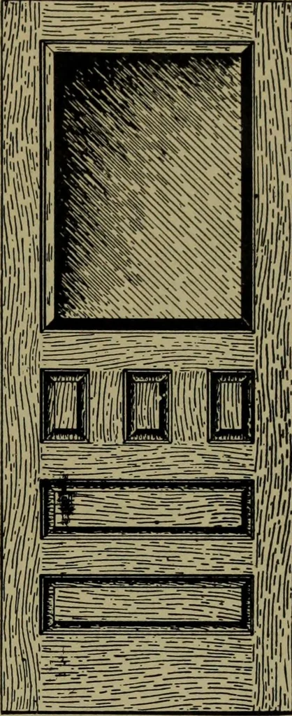 An illustration from Universal design book : containing official list prices of sash, doors and blinds ... official list prices of head, corner and base blocks ... official moulding book ... official list: window glass .., 1908, leaf 84