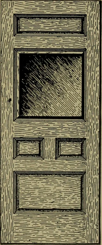 An illustration from Universal design book : containing official list prices of sash, doors and blinds ... official list prices of head, corner and base blocks ... official moulding book ... official list: window glass .., 1908, leaf 84