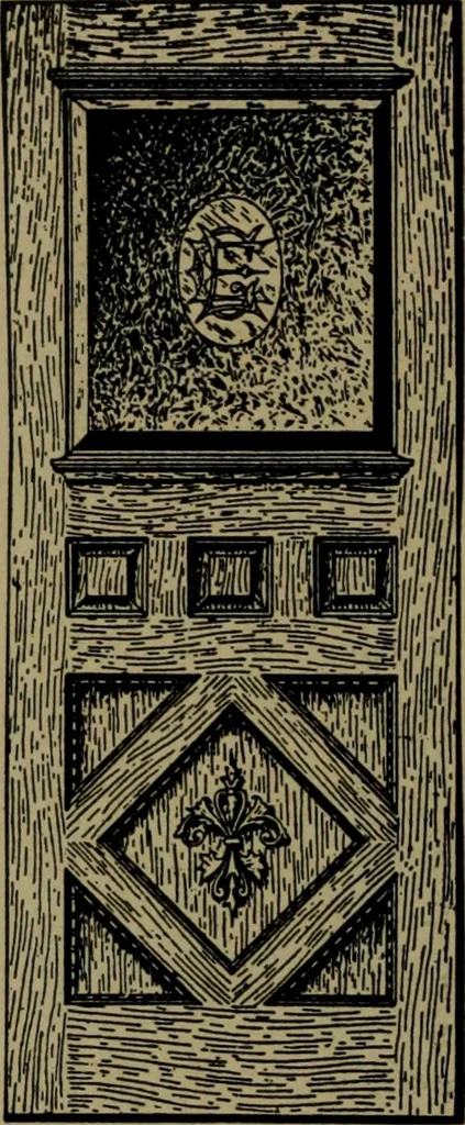 An illustration from Universal design book : containing official list prices of sash, doors and blinds ... official list prices of head, corner and base blocks ... official moulding book ... official list: window glass .., 1908, leaf 87