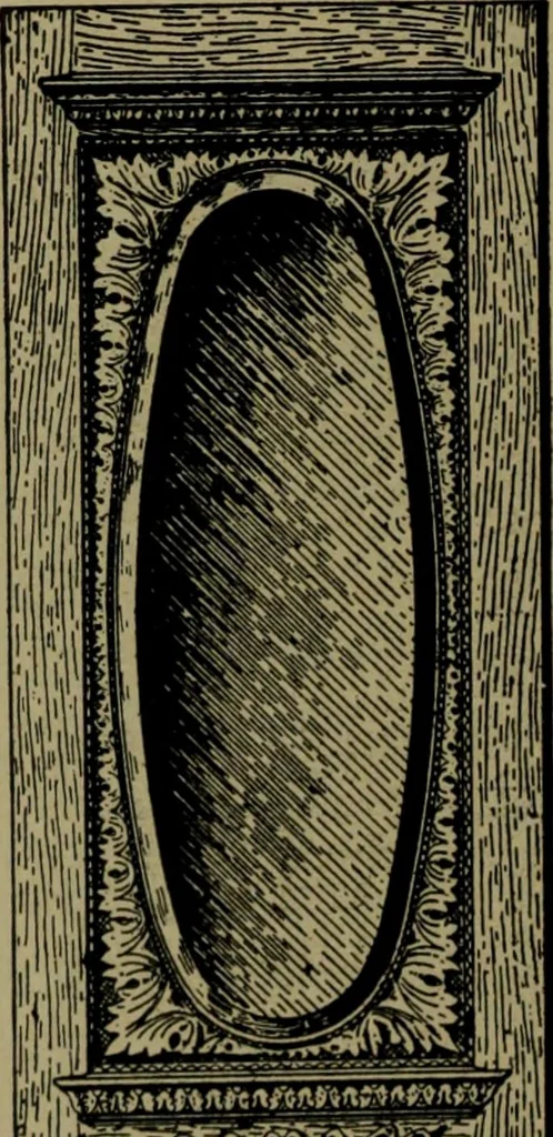 An illustration from Universal design book : containing official list prices of sash, doors and blinds ... official list prices of head, corner and base blocks ... official moulding book ... official list: window glass .., 1908, leaf 87