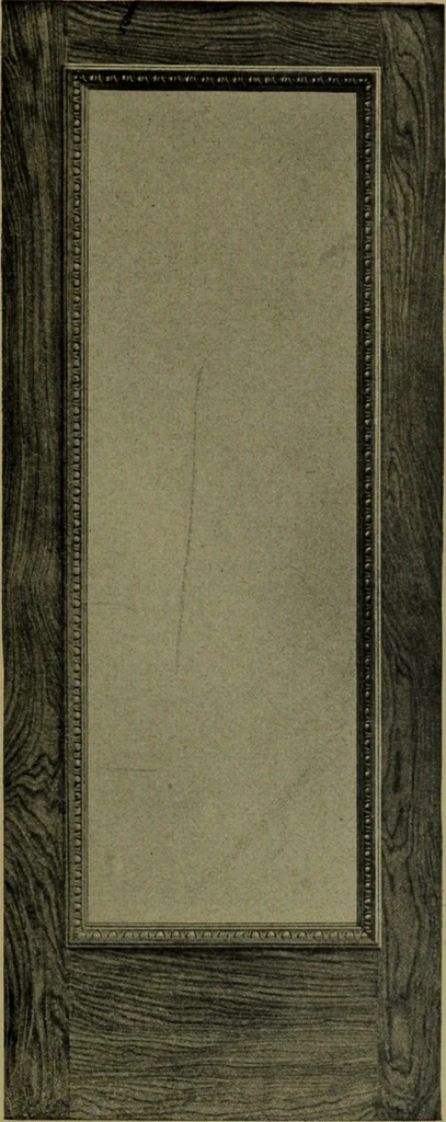 An illustration from Universal design book : containing official list prices of sash, doors and blinds ... official list prices of head, corner and base blocks ... official moulding book ... official list: window glass .., 1908, leaf 92