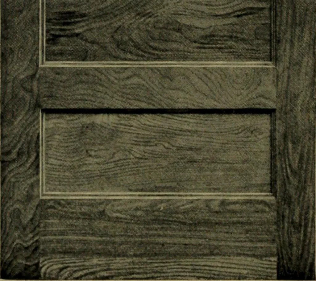 An illustration from Universal design book : containing official list prices of sash, doors and blinds ... official list prices of head, corner and base blocks ... official moulding book ... official list: window glass .., 1908, leaf 97