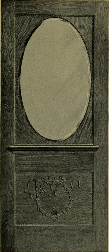An illustration from Universal design book : containing official list prices of sash, doors and blinds ... official list prices of head, corner and base blocks ... official moulding book ... official list: window glass .., 1908, leaf 98