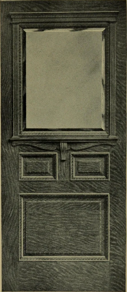 An illustration from Universal design book : containing official list prices of sash, doors and blinds ... official list prices of head, corner and base blocks ... official moulding book ... official list: window glass .., 1908, leaf 98