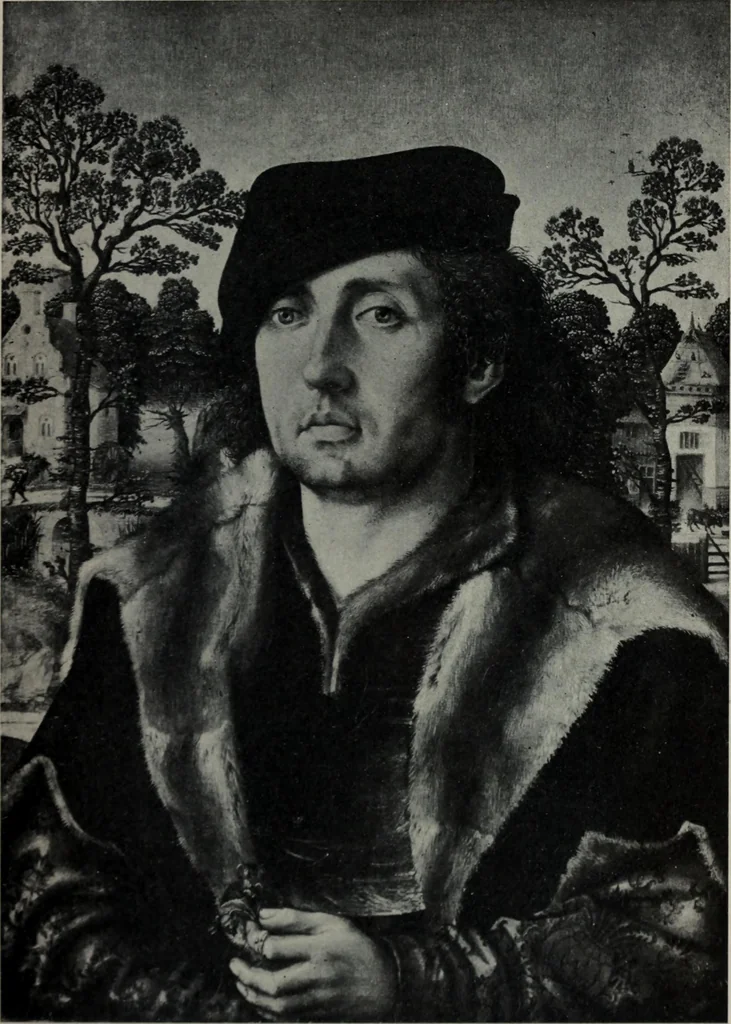 An illustration from The University prints. Student series D. Art of the Netherlands and Germany; five hundred reproductions illustrating the Flemish, Dutch, and German schools of painting, from the early fifteenth to the eighteenth century; German sculpture from the eleventh to the seventeenth century, 1907, leaf 100