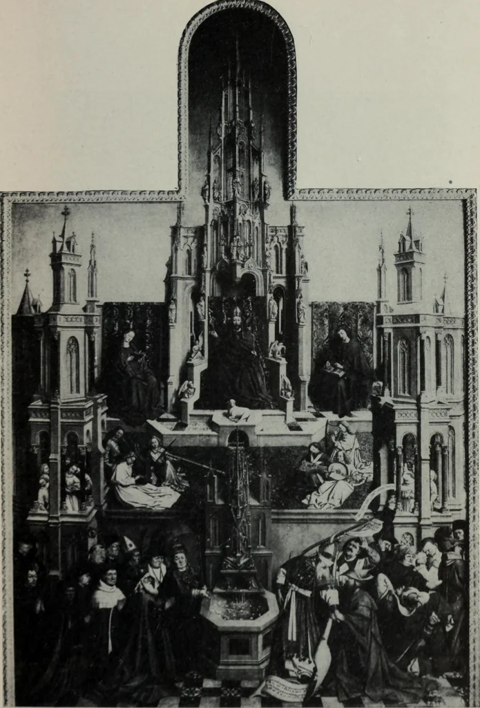 An illustration from The University prints. Student series D. Art of the Netherlands and Germany; five hundred reproductions illustrating the Flemish, Dutch, and German schools of painting, from the early fifteenth to the eighteenth century; German sculpture from the eleventh to the seventeenth century, 1907, leaf 34